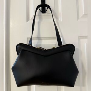 Mansur Gavriel Black Leather M Frame Shoulder Bag